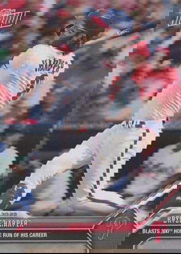 2023 Topps Now BRYCE HARPER 300th Career Home Run #786 Philadelphia Phillies