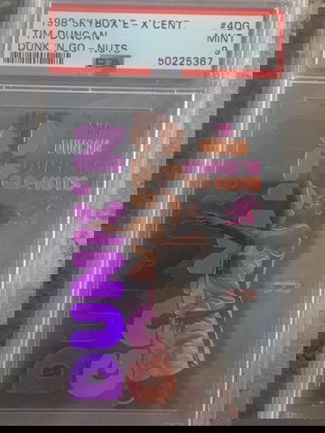 1998 Skybox E-X Tim Duncan Dunk N Go-Nuts PSA 9 Very Rare