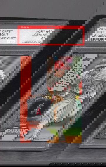 2013 Topps Chasing History #CH-64 Mike Trout RARE LOW POP PSA 10 GEM MINT