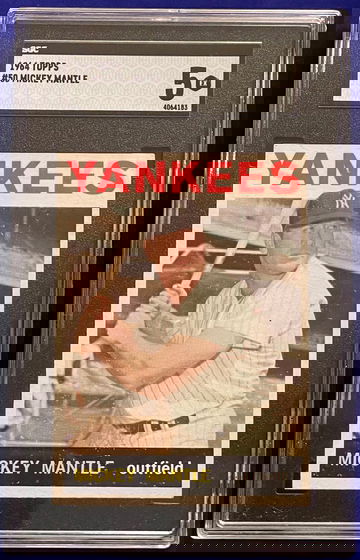 1964 Topps #50 Mickey Mantle SGC 5