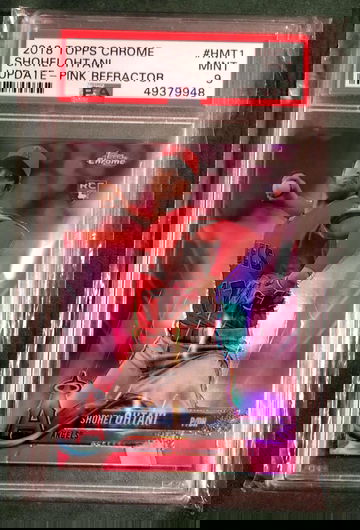 2018 Topps Chrome Shohei Ohtani Update HMT1 Pink Refractor