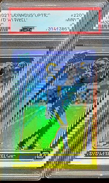 2021 TUTU ATWELL Panini Donruss Optic Rated Rookie HOLO PRIZM PSA 9 POP 7 #220 