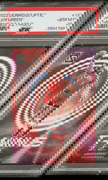 2022 Panini Donruss Optic T-Minus 3...2...1... Holo Jalen Green #13 PSA 10