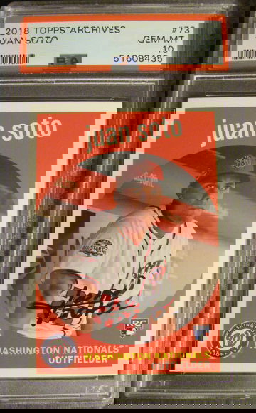 2018 Topps Archives Juan Soto PSA 10 Gem-Mint