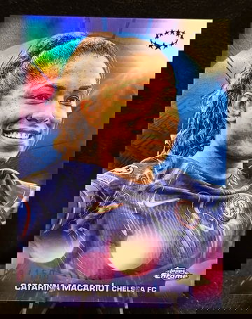 2024-25 Topps Chrome EUFA Champions League  Catarina Macario  Vibe /150  Chelsea