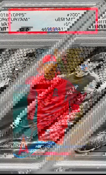 2018 Topps Shohei Ohtani 700 With Bat Variation SP PSA 10