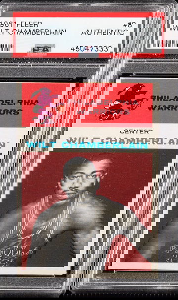 1961 Fleer Wilt Chamberlain #8 PSA Authentic