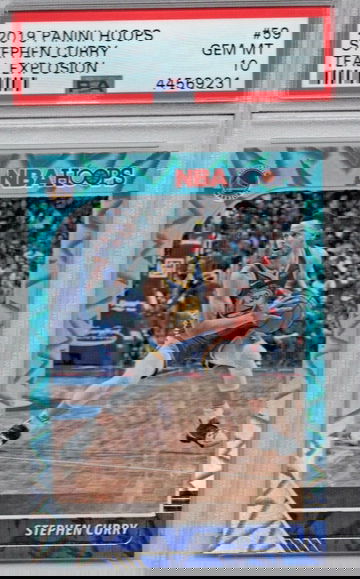 New listing
		2019 Panini Hoops 59 Stephen Curry Teal Explosion PSA 10 Warriors POP 1