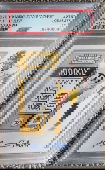 2020 Panini Contenders Matt Feiler Autograph #276 PSA 10