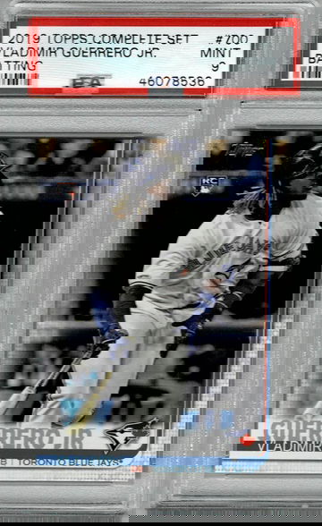 2019 TOPPS COMPLETE SET VLADIMIR GUERRERO JR. BATTING PSA 9 MINT RC