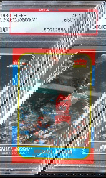1986 Fleer Michael Jordan PSA 7