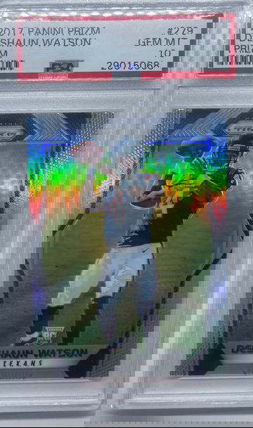 2017 Panini Silver Prizm #279 Deshaun Watson Texans RC PSA 10 GEM MINT