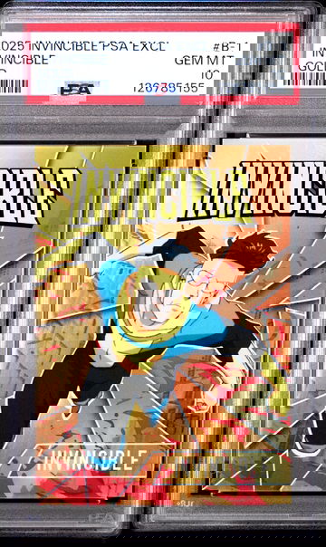 2025 KEEPSAKE INVINCIBLE SEASON 1 PSA EXCLUSIVE 8/10 GOLD #B-1 NYCC PROMO PSA 10