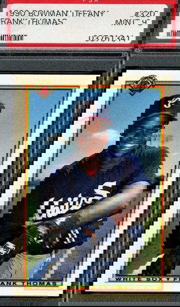 1990 Bowman Tiffany #320  Frank Thomas  RC  HOF  PSA 9  White Sox