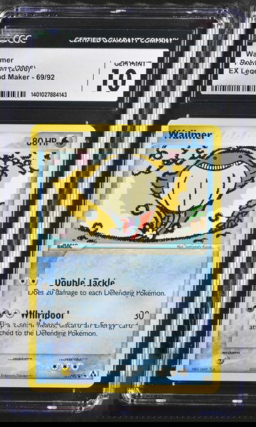 2006 Pokémon EX Legend Maker Wailmer #69/92 CGC 10