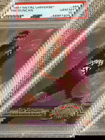 1997 METAL U I ERSE TIM DUNCAN #66
