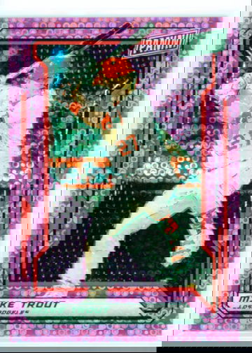 2019 Panini The National VIP #53 Mike Trout Pink Prizm