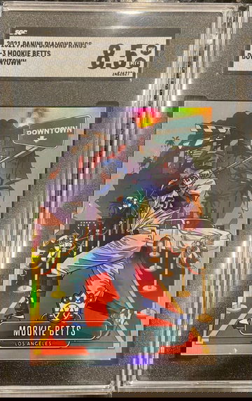 2021 DOWNTOWN Mookie Betts #D-3 SSP SGC 8.5 NM-MT+