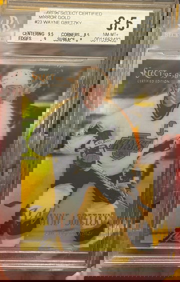 1995 Select Certified Wayne Gretzky Mirror Gold BGS 8.5