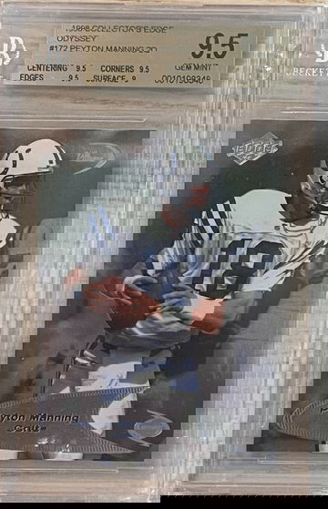 1998 Collector's Edge Odyssey Peyton Manning ROOKIE RC #172 BGS 9.5 