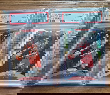 2019 Prizm Coby White lot.  Silver and Base PSA 10. 