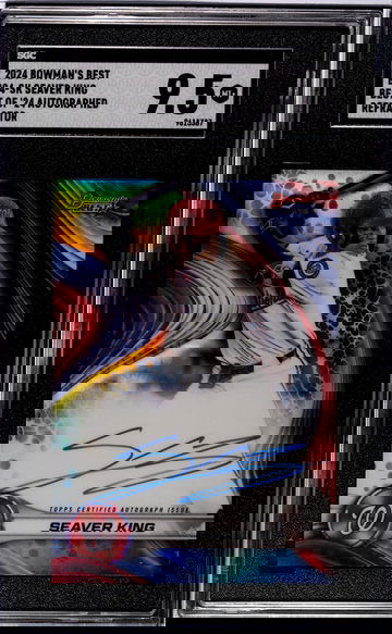 2024 Bowman's Best #B24-SK Seaver King Best Of '24 Auto. Refractor SGC 9.5