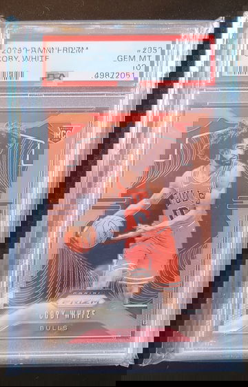 2019 Prizm Coby White Rookie. PSA 10.