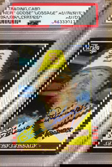 Rich “Goose” Gossage Auto 1985 Donruss PSA/DNA