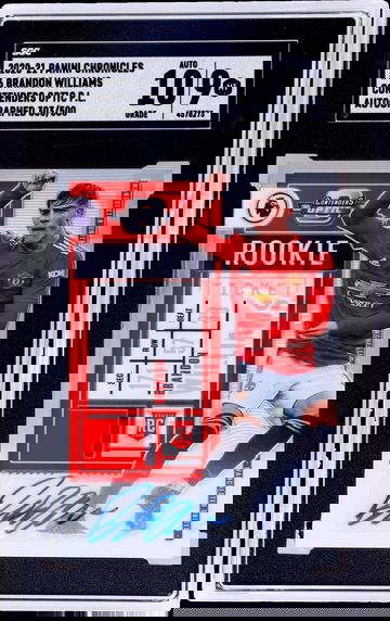 2020-21 Panini Chronicles Contenders Brandon Williams #6 RC Auto /500 SGC 9 Auto 10