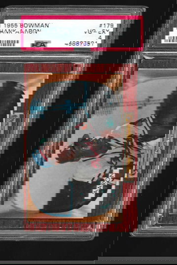 1955 BOWMAN HANK AARON PSA 4