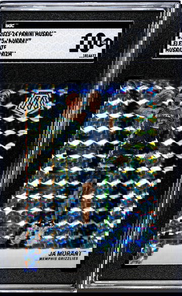 2023-24 Panini Mosaic #25 Ja Morant Elevate Mosaic Prizm SGC 10