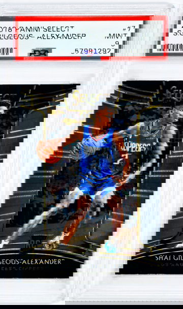 2018 Shai Gilgeous-Alexander Panini Select    #7 PSA 9