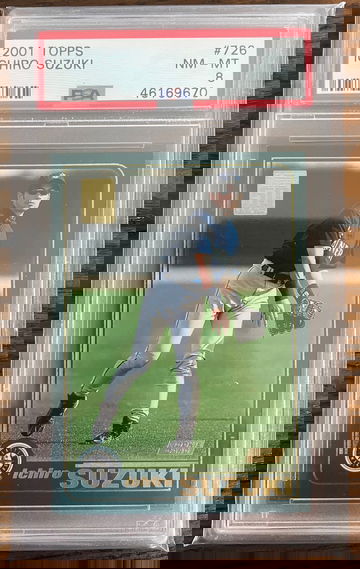 Ichiro Suzuki 2001 Topps PSA 8