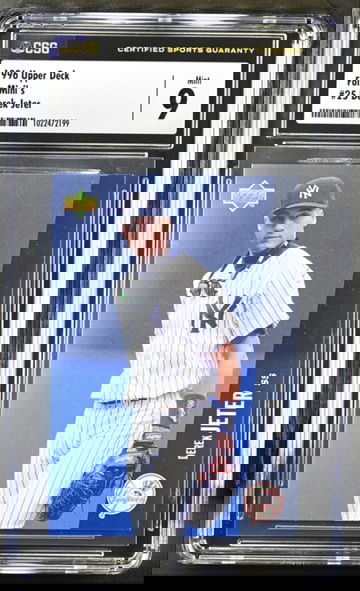 DEREK JETER 1996 UPPER DECK FOLZ MINI CSG 9 MINT ROOKIE CARD #25