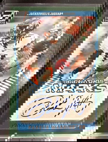 Parker Washington 2024 Donruss Signature Marks Green /25 ! Jaguars 