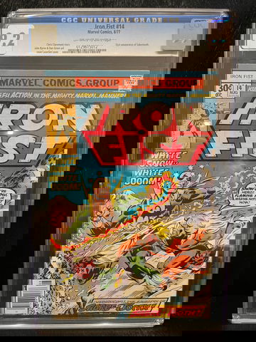 Iron Fist #14 CGC 9.2  1st appearance of Sabertooth