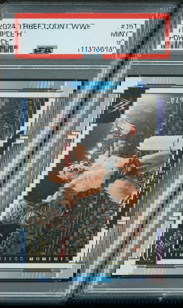 2024 Panini Three Count WWE Purple Triple H #151 /9 PSA 9