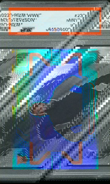 2022 Panini Prizm WWE GABLE STEVESON Silver Prizm Rookie RC PSA 9 Mint