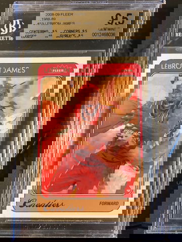 2008-09 Lebron James Fleer 1988-89 Retro #19 BGS 9.5 Cavs LA Lakers