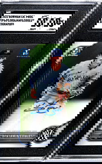 2022 Bowman Chrome Benjamin Cowles 1st Auto CPA-BC