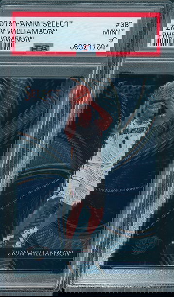 2019 Select Zion Williamson #38 Phenomenon Insert RC PSA 9