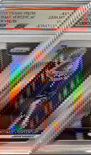 2018 Panini Prizm Michael Porter Jr Holo Silver PSA 10 Refractor 