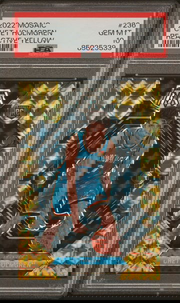 2022 Panini Mosaic Chet Holmgren Reactice Yellow PSA 10