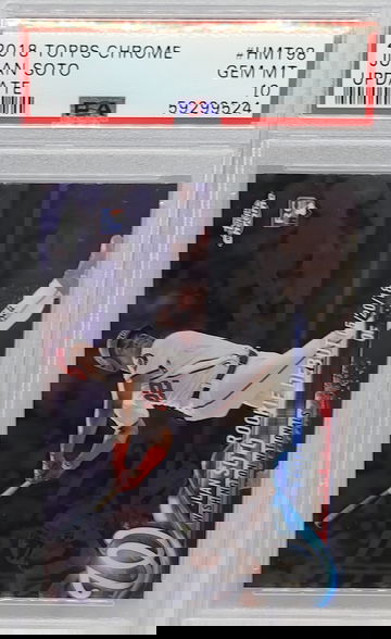 2018 Topps Chrome Update #HMT 98 Juan Soto RC PSA 10 