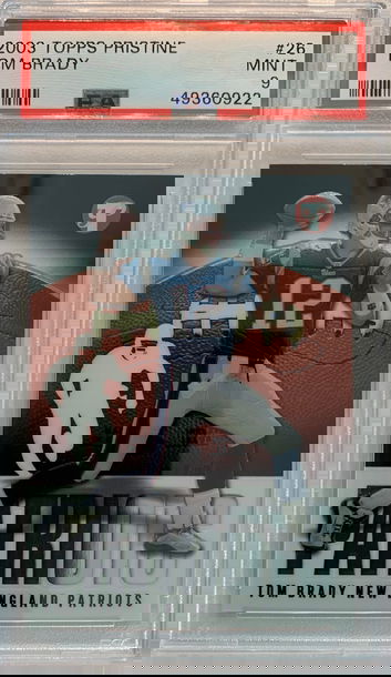 2003 Topps Pristine Tom Brady PSA 9