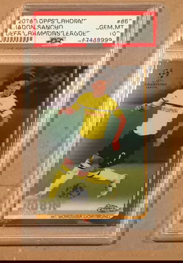 2018 Topps Chrome Jadon Sancho Rookie PSA 10