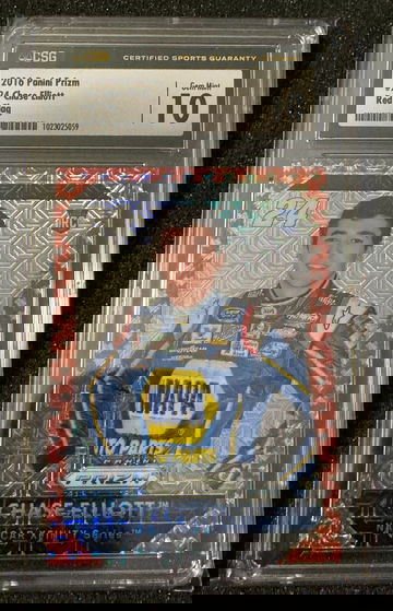 2016 Panini Prizm Chase Elliott RED FLAG INSERT ROOKIE CARD RC #24 CSG 10 GEM MINT #d /75 RARE SSP