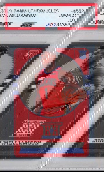 2019 Panini Chronicles Zion Williamson #552 PSA 10 Gem-Mint