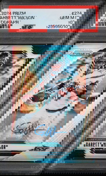 2024 Panini Prizm Rookie Autograph Garrett Wilson #224 PSA 10