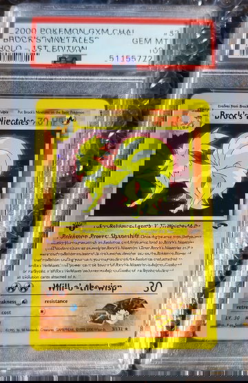 Pokemon Brock's Ninetales 1st Edition Gym Challenge 3/132 Rare Holo PSA 10 Gem Mint